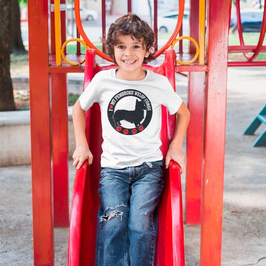 私は私のペンブロークウェルシュコーギーTシャツが大好き Tシャツ