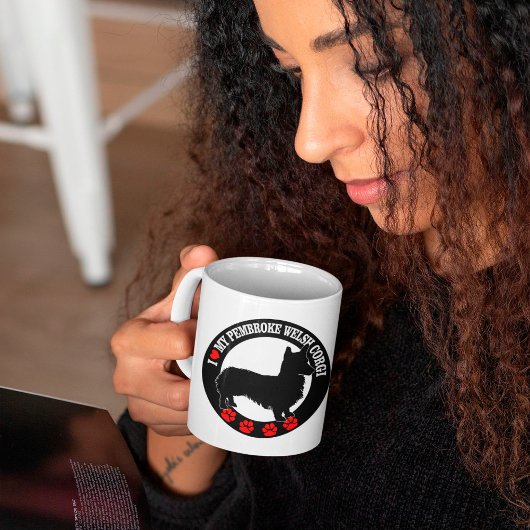 私は私のペンブロークコーヒーウェルシュコーギーマグカップが大好き コーヒーマグカップ