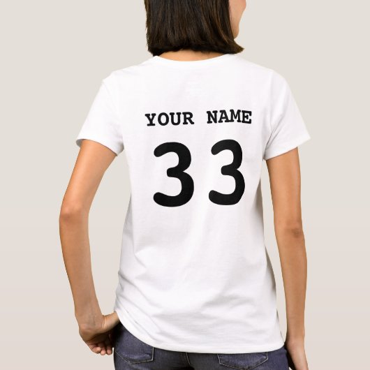 私は私のホッケーのゴールキーパーのTシャツ、背部プリントを愛します Tシャツ (裏面)