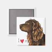 私は私のボイキンスパニエル犬 マグネット (正面/裏面)