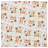 私は私のボエルボエルが大好き ファブリック (見本)