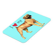 私は私のボエルボエルが大好き マグネット (左側)