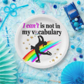 私は私のボキャブラリーの姿スケートで滑るに入れない ペーパープレート (パーティー)