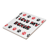 私は私のボクサーを愛します タイル (側面)