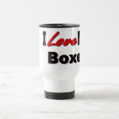 私は私のボクサー犬の商品を愛します トラベルマグ (中央)