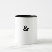 私は私のボスが私を-おもしろいのボスのマグ愛する私のボスを愛します マグカップ (中央)