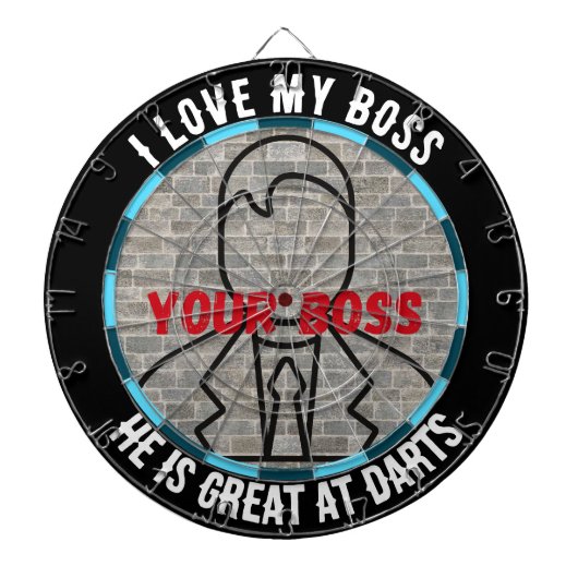 私は私のボスダーツボードおもしろいゲームストレスレリーフ、 浮き彫り ダーツボード (正面)
