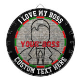 私は私のボスダーツボードおもしろいゲームストレスレリーフ、 浮き彫り ダーツボード (正面)