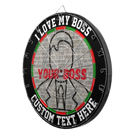 私は私のボスダーツボードおもしろいゲームストレスレリーフ、 浮き彫り ダーツボード (正面右)