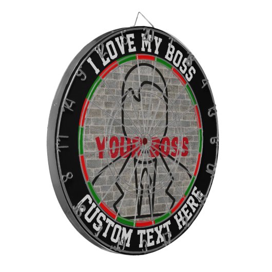 私は私のボスダーツボードおもしろいゲームストレスレリーフ、 浮き彫り ダーツボード (正面左)