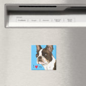 私は私のボストンテリアが大好き マグネット (インサイチュ (食洗機))