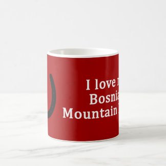 私は私のボスニアの山馬が大好き コーヒーマグカップ