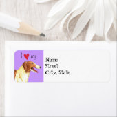 私は私のボルゾイが大好き ラベル (インサイチュ)