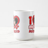 私は私のボーイフレンドが大好きパーソナライズされたハート写真 モーフィングマグカップ (中央)