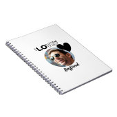 私は私のボーイフレンドが大好き写真ギフト夫フィアンスパパ ノートブック (右側)