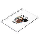 私は私のボーイフレンドが大好き写真ギフト夫フィアンスパパ ノートブック (左側)