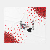 私は私のボーイフレンドの夫のパパおじいちゃんブラザー フリースブランケット (正面(横))