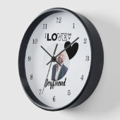 私は私のボーイフレンドの夫のパパおじいちゃんブラザーRo 壁時計 (傾斜)