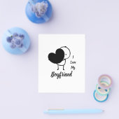私は私のボーイフレンドを愛していモダンる – パーソナライズされたカスタム チラシ (シングル)