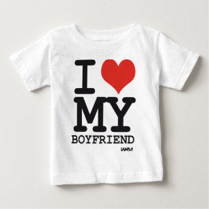 私は私のボーイフレンドを愛します ベビーTシャツ