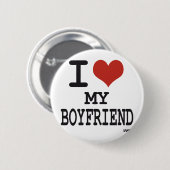 私は私のボーイフレンドを愛します 缶バッジ (正面&裏面)
