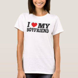 私は私のボーイフレンドを愛します Tシャツ