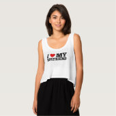 私は私のボーイフレンドを愛します Tシャツ (正面フル)