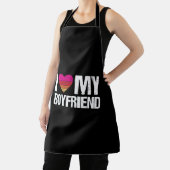 私は私のボーイフレンドハート私のボーイフレンドヴィンテージBf エプロン (インサイチュ)
