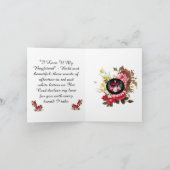 私は私のボーイフレンド折り畳みノートカードが大好き ノートカード (内部)