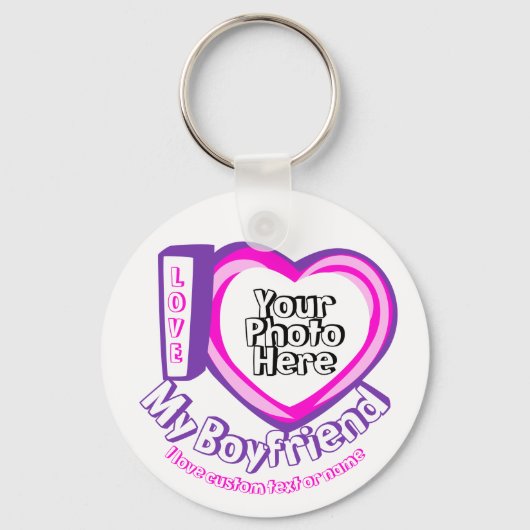 私は私のボーイフレンド誕生日 キーホルダー (正面)