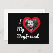 私は私のボーイフレンドBaeのパーソナライズされたカスタム写真 ポストカード (正面/裏面)
