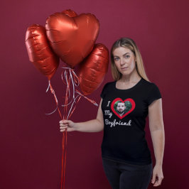 私は私のボーイフレンドBaeのパーソナライズされたカスタム写真 Tシャツ