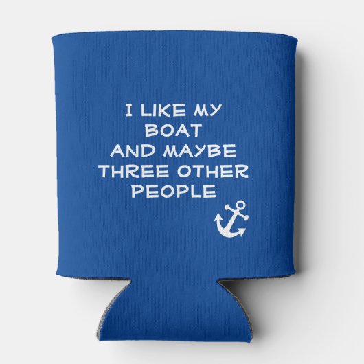 私は私のボートと多分3人の他の人が好き 缶クーラー (裏面)