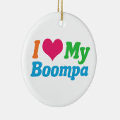 私は私のボーンパが大好き セラミックオーナメント (右)