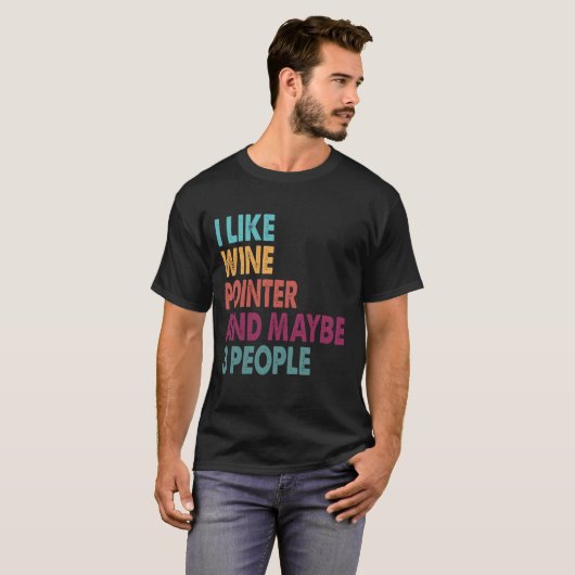 私は私のポインタと多分3人が好き Tシャツ (正面フル)