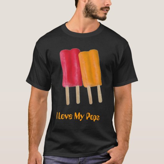 私は私のポップを愛します Tシャツ (正面)