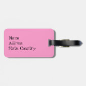 私は私のポメラニア犬を愛します ラゲッジタグ (裏面横)