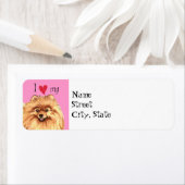 私は私のポメラニア犬 ラベル (インサイチュ)