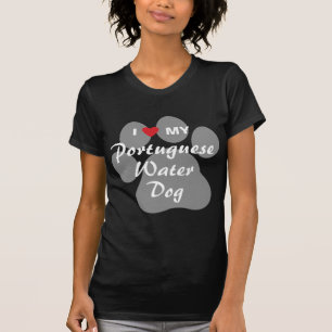私は私のポルトガル水犬を愛します Tシャツ