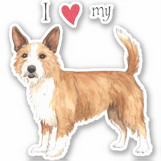 私は私のポルトガル語ポデングペケノビニールのステッカーが大好き シール (正面)