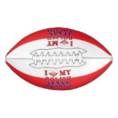 私は私のポーランドのテキサス州のDziadziaを愛します アメリカンフットボール (正面)