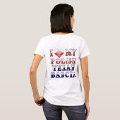 私は私のポーランドテキサンバブシアが大好き Tシャツ (裏面フル)