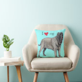 私は私のマスティーノを愛する クッション (椅子)