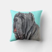 私は私のマスティーノを愛する クッション (裏面)