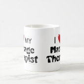 私は私のマッサージセラピストのマグを愛します コーヒーマグカップ (中央)