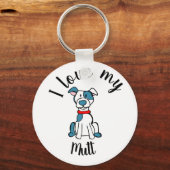 私は私のマットが大好き キーホルダー (正面)