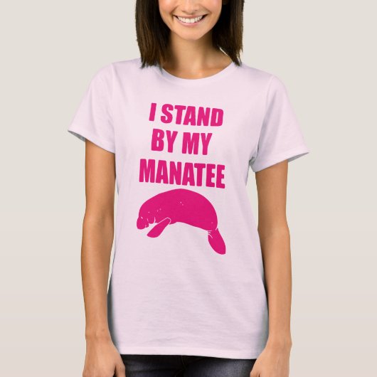 私は私のマナティーのTシャツを待機します Tシャツ (正面)