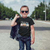 私は私のママの手書き文字、写真黒が大好き ベビーTシャツ