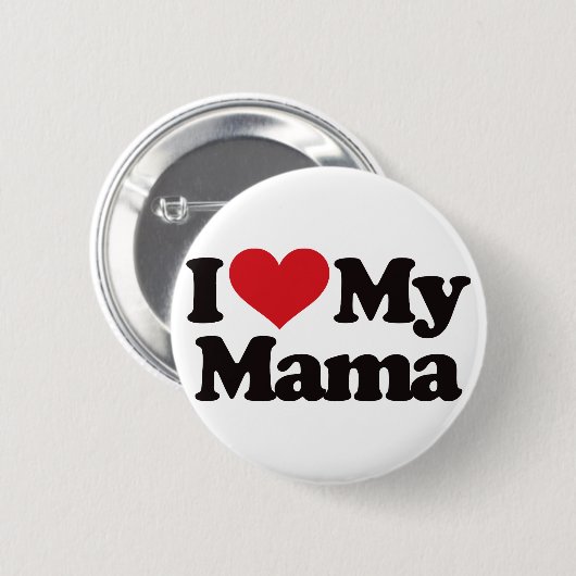私は私のママを愛します 缶バッジ (正面&裏面)