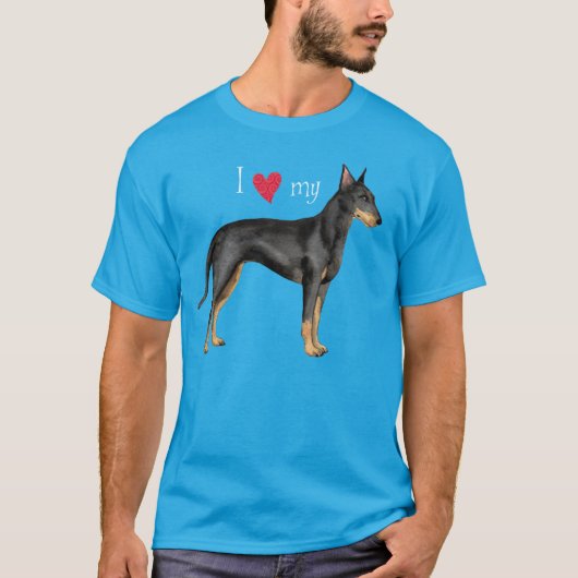 私は私のマンチェスターテリアを愛します Tシャツ (正面)